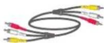 POLYCOM BNC Monitor Adapter Cable 2457-23533-001 - VCR/DVD Composite Cable - 1