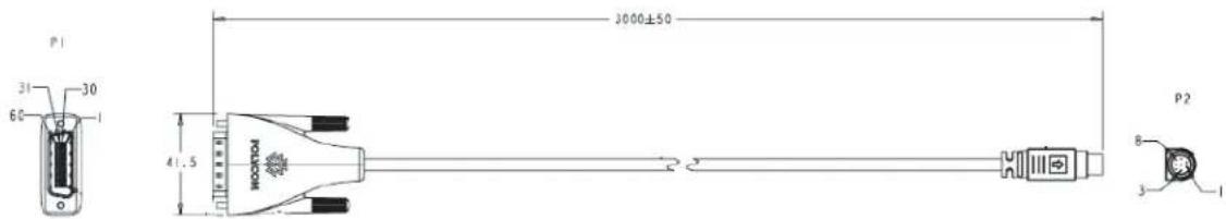 POLYCOM BNC Monitor Adapter Cable 2457-23533-001 - HDCI PowerCam Cable - 2
