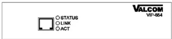 STATUS LINK ACT VALCOM VIP-854