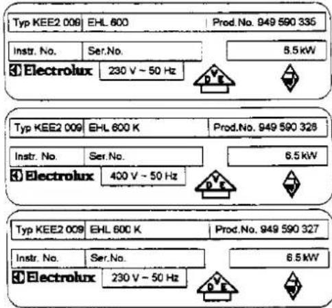 ELECTROLUX EHL600K - 1