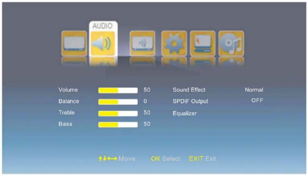 DENVER LED-2253MC - Audio menu - 1