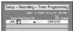 SYLVANIA 6727FRE - NOTE: Timer Program Menu - 2