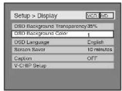 SYLVANIA 6727FRE - OSD Background Color (Default : 1 Green) - 1