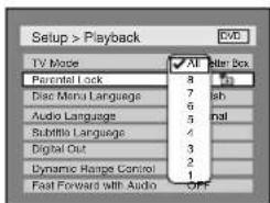 SYLVANIA 6727FRE - Parental Lock (Default :All) - 3