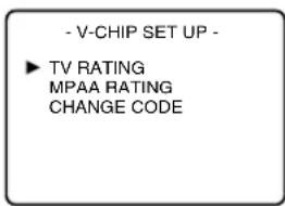 SYLVANIA 6727FRE - Setting TV Rating - 2
