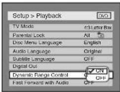 SYLVANIA 6727FRE - Dynamic Range Control (Default : ON) - 3