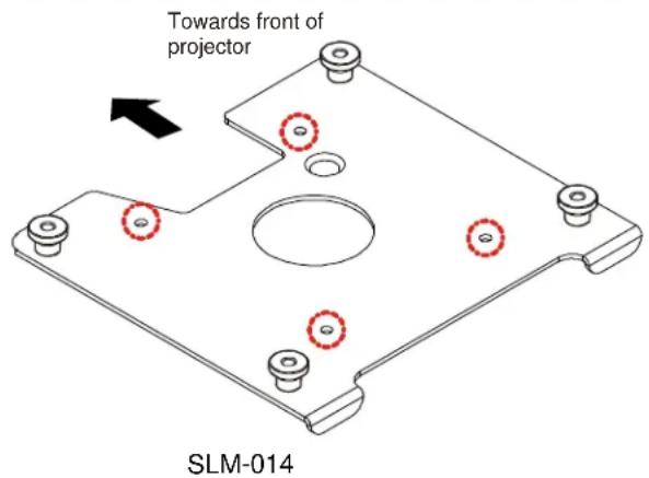 Towards front of projector SLM-014