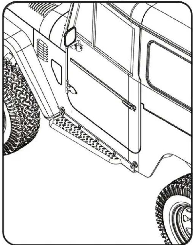 RC4WD Z-S1726 - Tough Armor Side Sliders for G2 Cruiser - 4