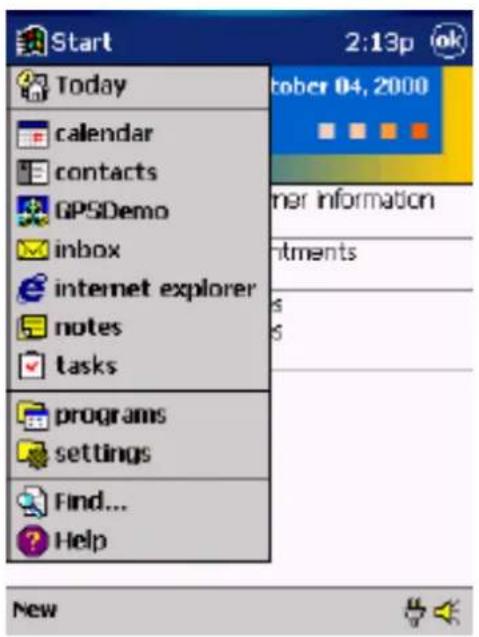 HOLUX GPSlim 239 - Click Start, Programs, GPSViewer on your PDA. - 1