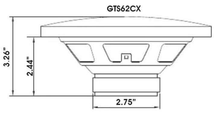 GTS62CX 3.26" 2.44" 2.75"