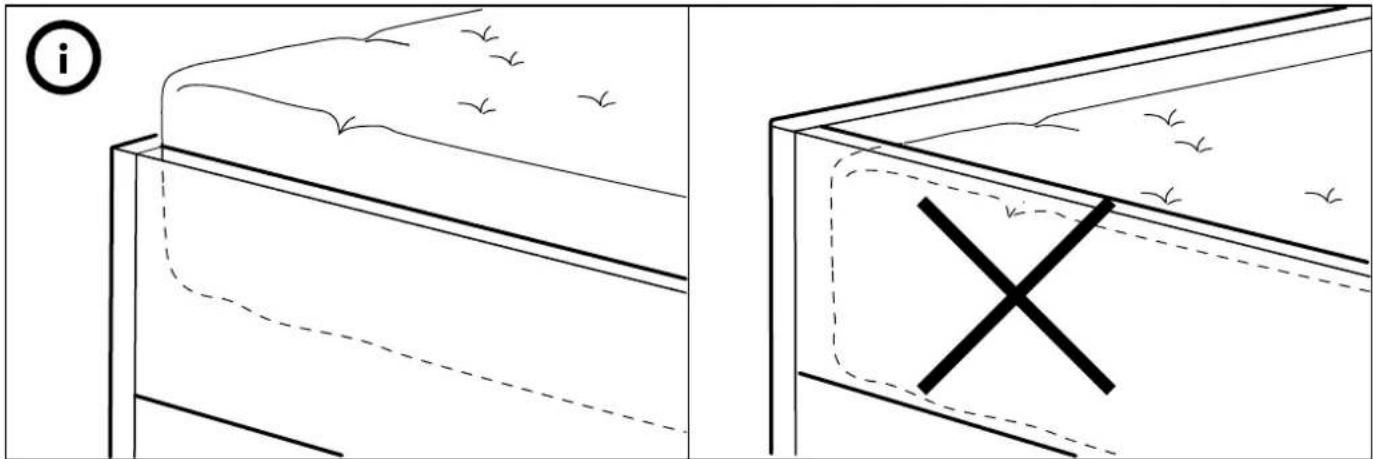 Diagram illustrating a bird's flight over a window with birds flying, showing the same flight path and marked cross symbol.