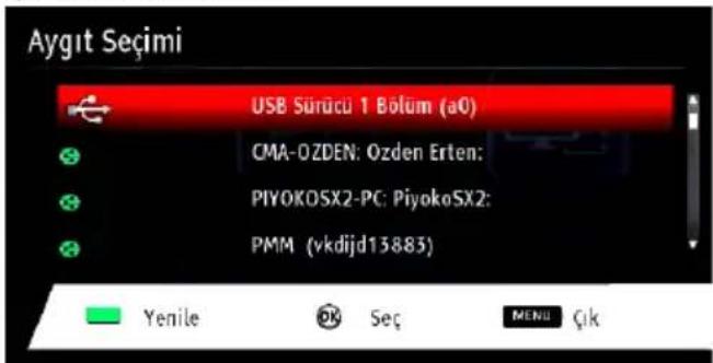 VESTEL 42PF7175 - Adım: Ortam Tarayıcısı ile Paylaşılan Dosyaların Oynatılması - 2