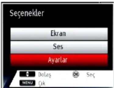 VESTEL 42PF7175 - Ortam Tarayıcısı Modu'nda MENÜ tuşunun kullanılması - 1