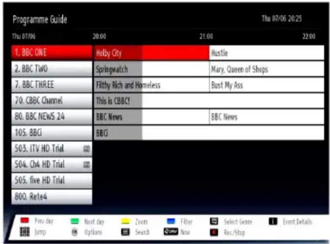 VESTEL 42PF7175 - Electronic Programme Guide (EPG) - 1
