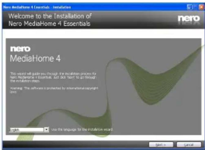VESTEL 42PF7175 - Appendix: Nero MediaHome Installation - 2
