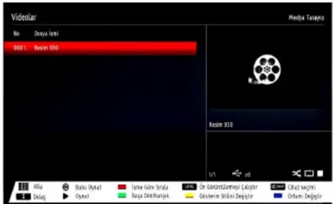 VESTEL 32PF7175 - Adım: Ortam Tarayıcısı ile Paylaşılan Dosyaların Oynatılması - 3