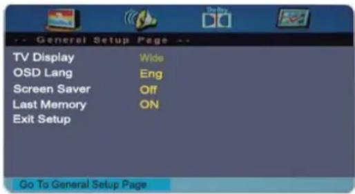Finlux 32C32224F - Meny for oppsett av DVD - 1