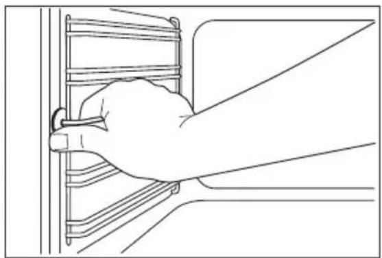 Husqvarna-Electrolux QSG6120W - Fjerne ovnsskinnene - 1