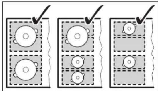 Husqvarna-Electrolux QHI8541P - FlexiBridge Standardmodus - 2