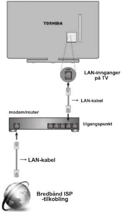 TOSHIBA 32W3453DN - kabel tilkopling - 1