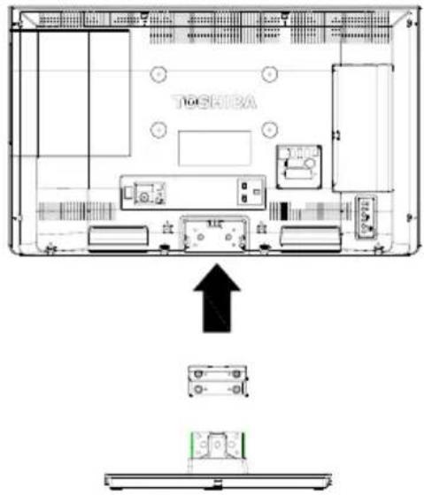 TOSHIBA 32W3453DN - Fjerning av det frittstående stativet. - 1