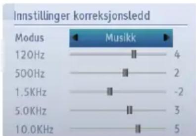TOSHIBA 32W3453DN - Equalizer (kun for høyttaler) - 1