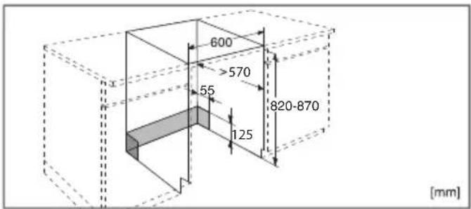 600 >570 55 125 820-870 [mm]