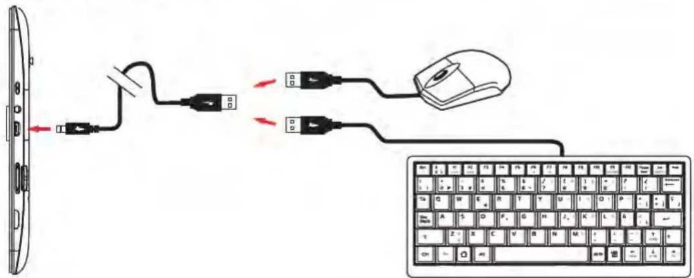 Diagram showing computer mouse connected to a CD-ROM with USB cable, illustrating the connection and write-down mechanism.