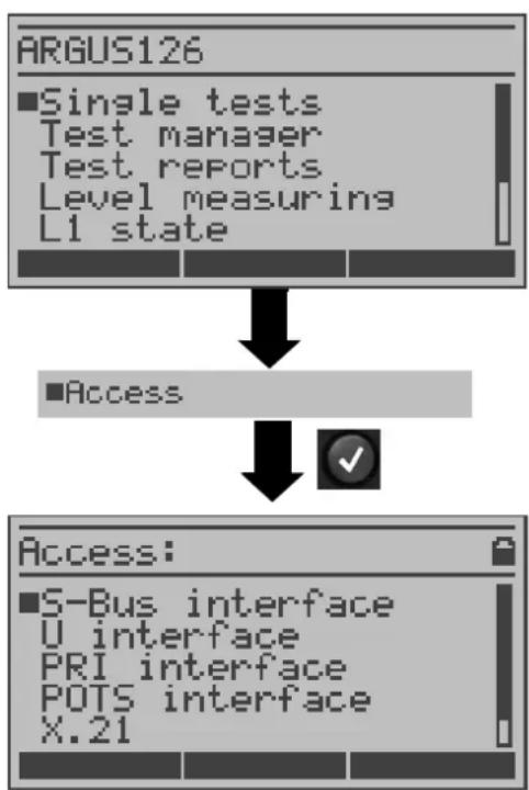 Argus 126 - Setting the Type of Access - 1