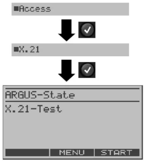 Argus 126 - Operation on an X.21 Access - 1