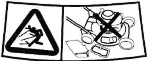 Honda HRG536C - Plassering av sikkerhetsmerker - 5