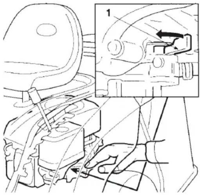 Honda HF1211H RIDER - Avslutning av klipping - 1