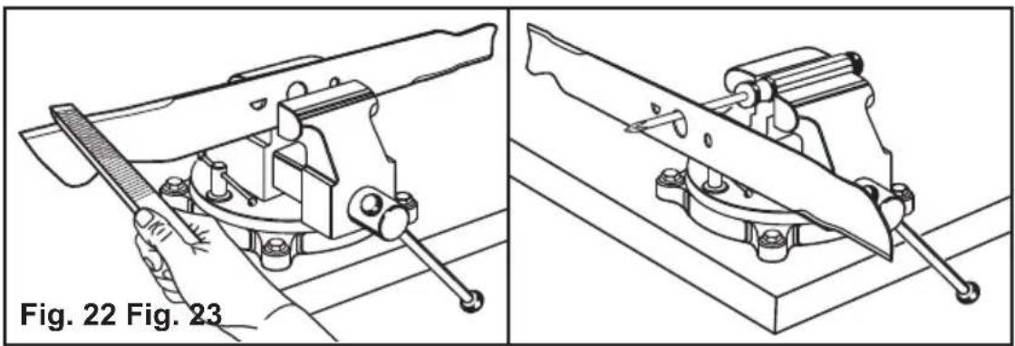LawnMaster MEB1842M - SLIPE KNIVBLADET (See Fig. 22) - 1