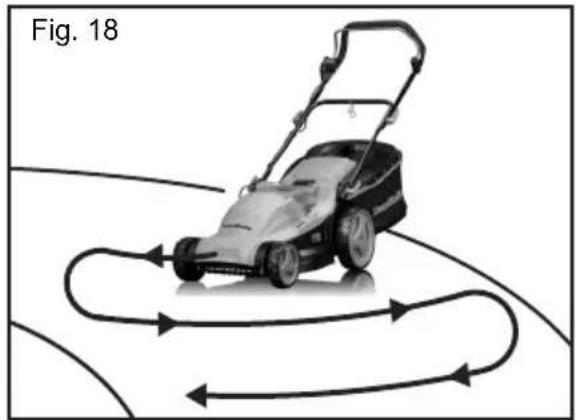 LawnMaster MEB1842M - BRUKE GRESSKLIPPEREN I SKRÅNINGER (Se Fig. 18) - 1