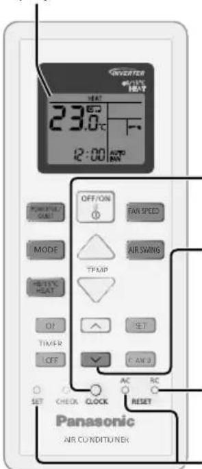 PANASONIC CS-CZ9SKE - Auto OFF/ON-knapp - 3