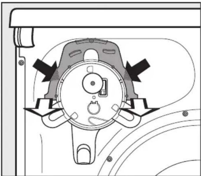 MIELE TMC 640 WP - - Montering av avløpsslangen til vask eller sluk i gulvet - 1
