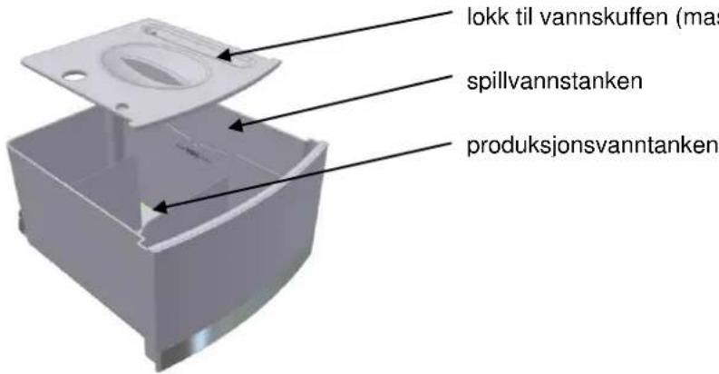 WILFA WIM-2005 - Etterfylling og tømming av vannskuffen - 1