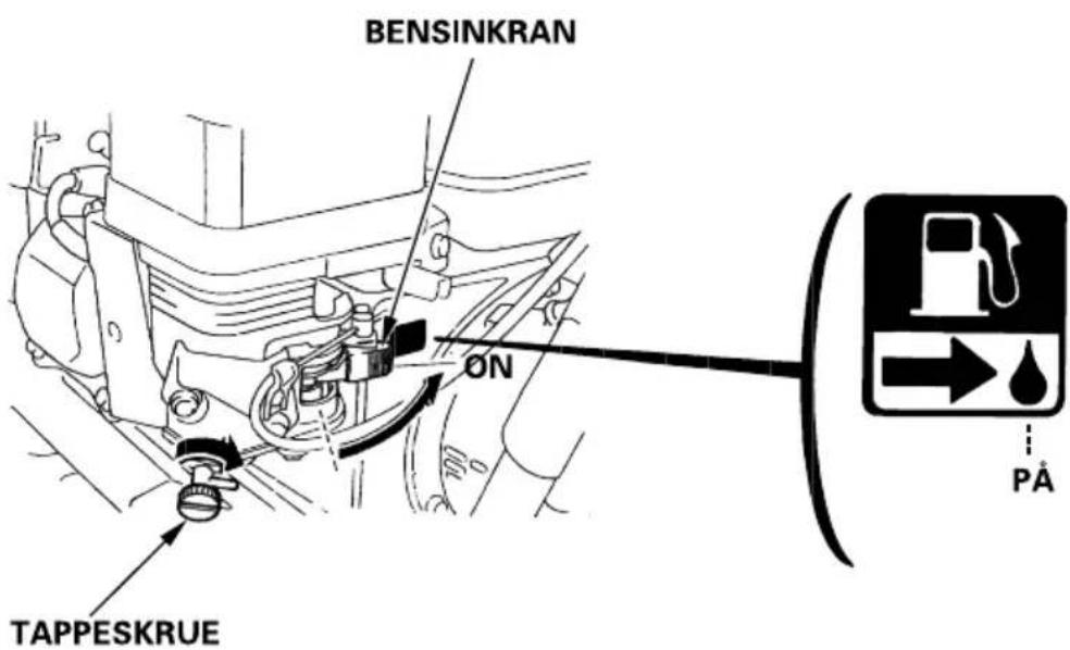 BENSINKRAN ON TAPPESKRUE PÅ