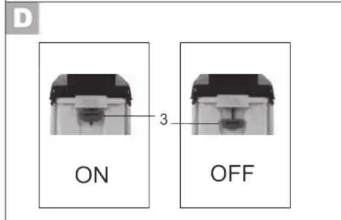 D ON 3 OFF