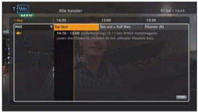 T-We MAV Alle kanaler 07 feb • 14:45 I dag MAX 9 Top Gear Two and a Half Men Fikserne (R) 14:10 - 15:00 (underholdning) (3:11/66) Ichlsk motormagesin. James dren tilbake til 70-tallet de hen utforsker Maserati Bora.