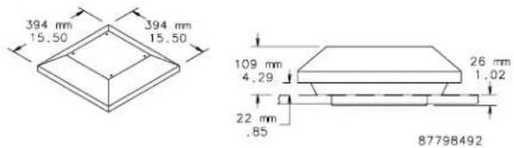 Hoffman P1032CN - DIN LOCK INSERTS (FOR DIN PROFILE HANDLE ONLY) - 8