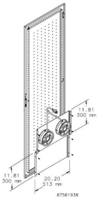Hoffman P1032CN - door-mount Fan tray and bLoCking pLate - 1