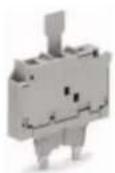 Wago 2006-931 - Fuse plug with pull-tab; for miniature metric fuse 1/4" x 11/4"; 7.4 mm wide - 1