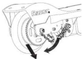 RAZER E100 - ☐ Chain and Rear Wheel Replacement - 3