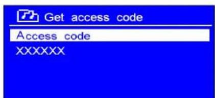Get access code Access code XXXXXX