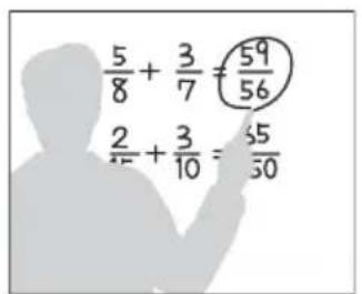 5/8 + 3/7 = 59/56 2/15 + 3/10 = 35/30
