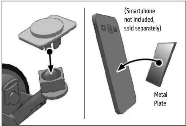 (Smartphone not included, sold separately) Metal Plate