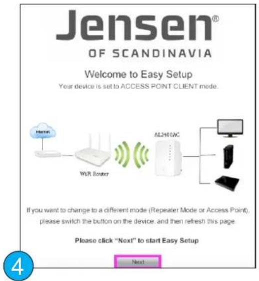 JENSEN AirLink 2400AC - Sette opp AL2400AC som Client (side 1 av 2) - 2