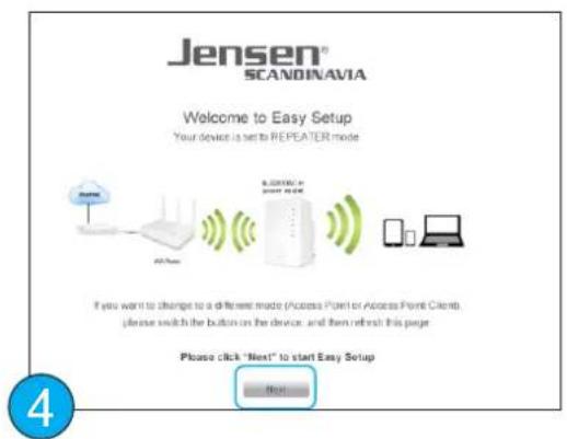 JENSEN AirLink 2400AC - Sette opp AL2400AC som repeater (side 1 av 2) - 2