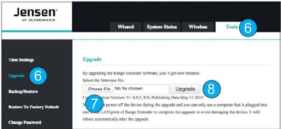 JENSEN Eagle 1500 - Hvordan oppdatere firmware? - 2
